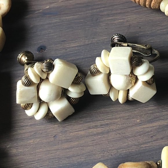 Miriam Haskell VintageNecklace+Earrings - Picture 5 of 6